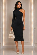 After Hours One-Shoulder Midi Dress