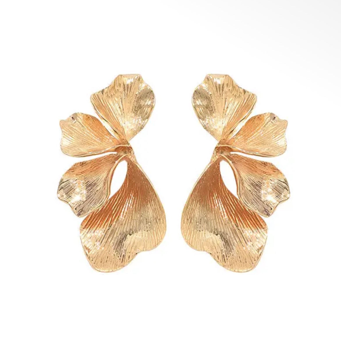 Golden Bloom Statement Earrings
