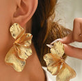 Golden Bloom Statement Earrings