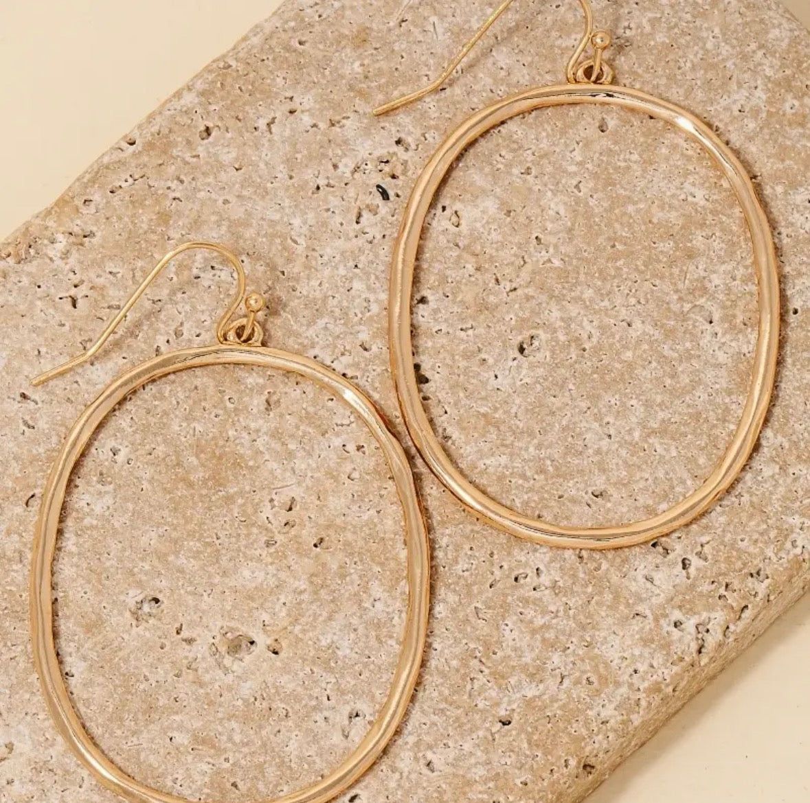 The Everyday Gold Oval Hoops