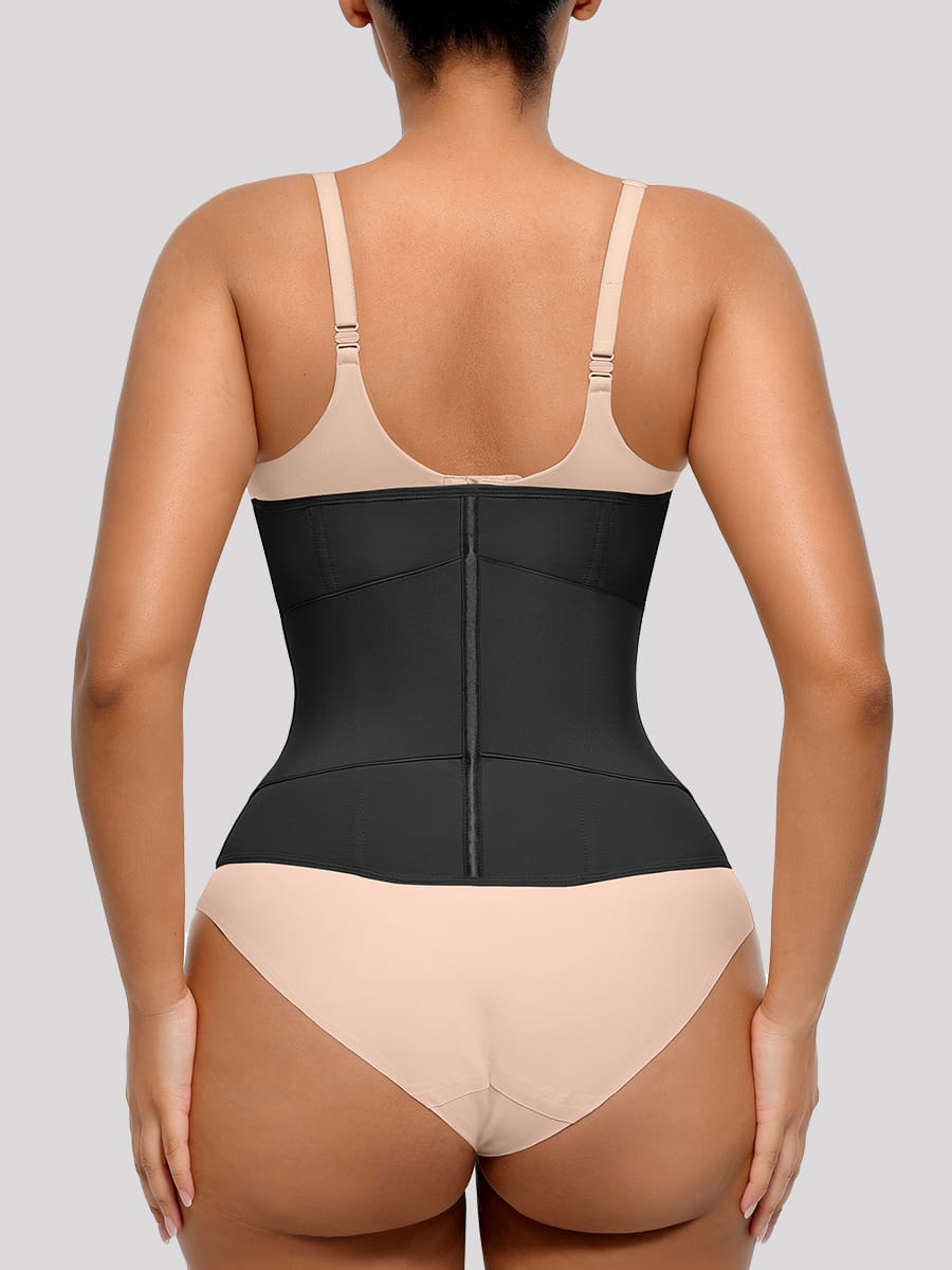 11 Steel Bone Front Zipper Tummy Control Waist Trainer